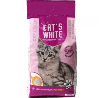 Cat’s White Lavanta Kokulu Topaklaşan Doğal Bentonit Kedi Kumu 5kg