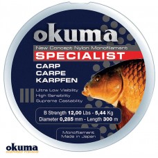 Okuma Carp 300 mt 25,00 lb 11,36 kg 0,40 mm Camou Misina